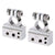 eSynic 4/8 Gauge AWG Car Battery Terminals -Silver