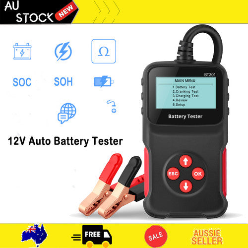 Car Battery Tester 12V Battery Load Test Charging Cranking Analyzer 100- 2000CCA