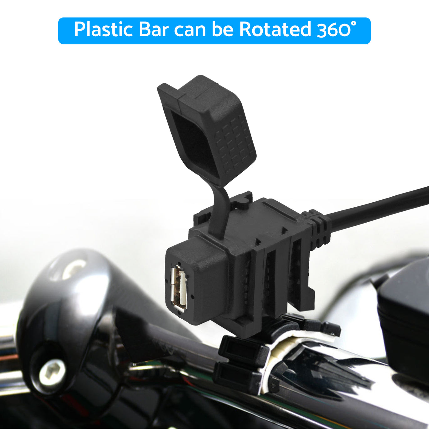eSynic Professional Waterproof USB Motorcycle Charger