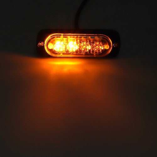 eSynic 4X Amber LED Car Truck Emergency Recovery Strobe Light Warning Flashing Beacon