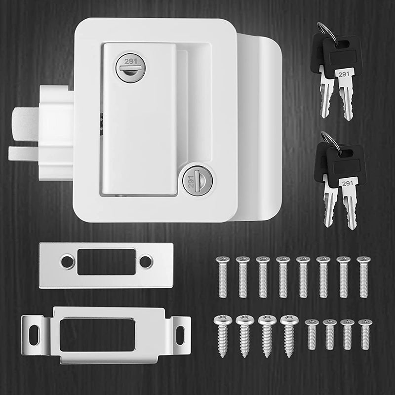 eSynic Zinc Alloy RV Door Locks - White