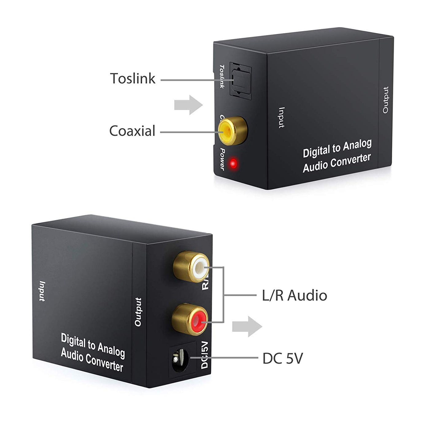 eSynic Professional Digital to Analog Audio Converter(No UK Power Adapter)