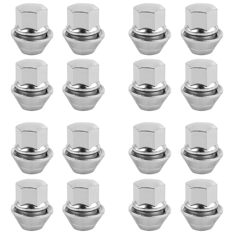 eSynic Professional 16 Pcs Hex Wheel Nuts M12x1.5 Set for Ford