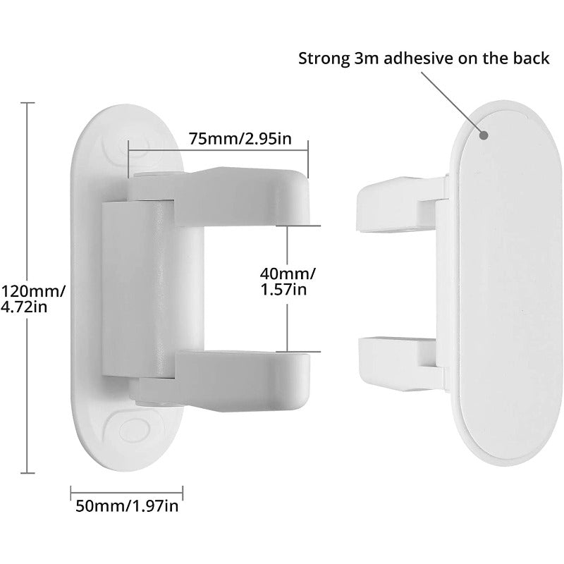 eSynic Professional 4Pcs Door Handle Lock Child Proof