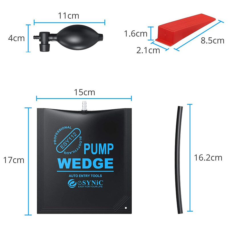 eSynic Popular 2pcs Air Wedge Pump Wedge Up Bags with 4 Plastic Wedges