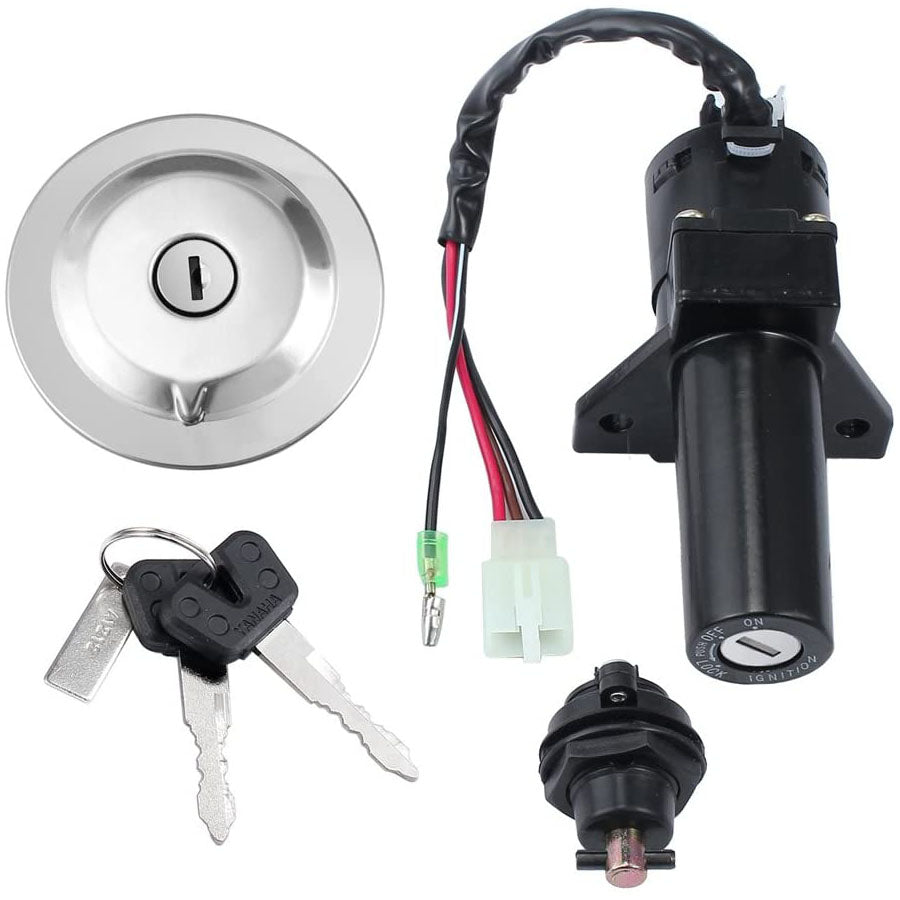 eSynic Ignition Switch Fuel Gas Cap Seat Lock Key Set