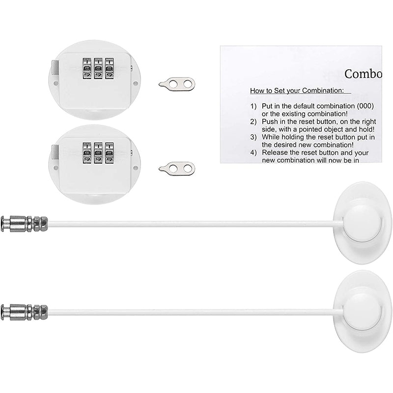 eSynic 2pcs Password Children Safety Refrigerator Lock Fridge Locks