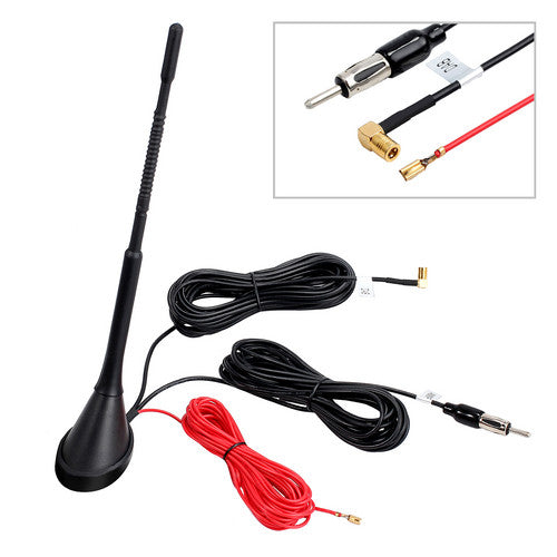 Car Universal Roof Mount Active Amplified DAB + FM Radio Aerial Antenna Mast