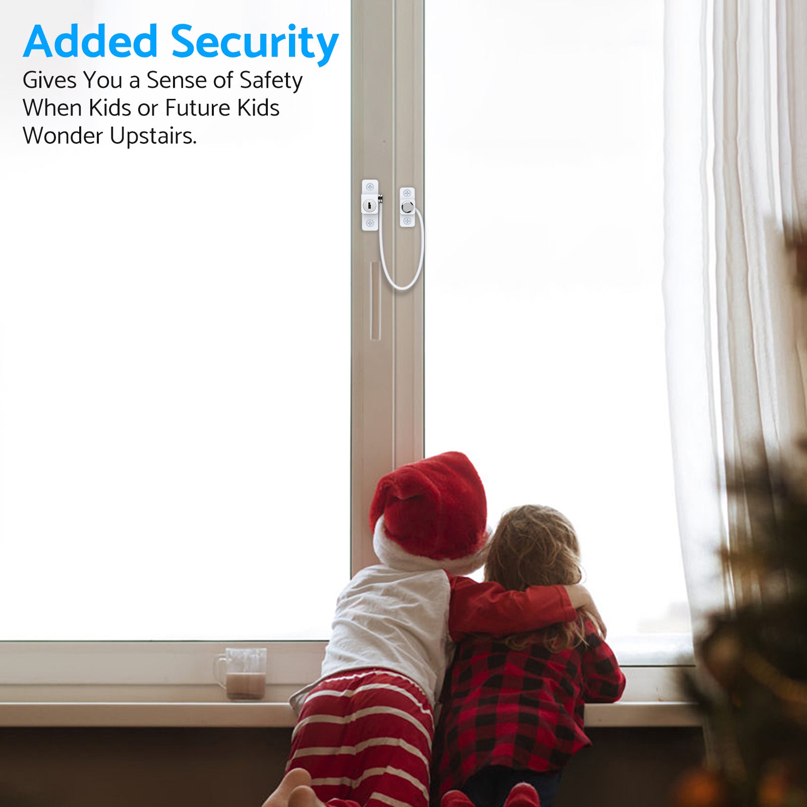 eSynic 2Pcs Professional Window Restrictor Locks Baby Security