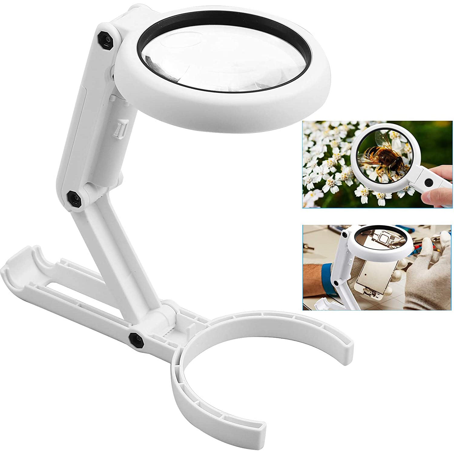 eSynic Professional 2 in 1 Magnifying Glass with Light
