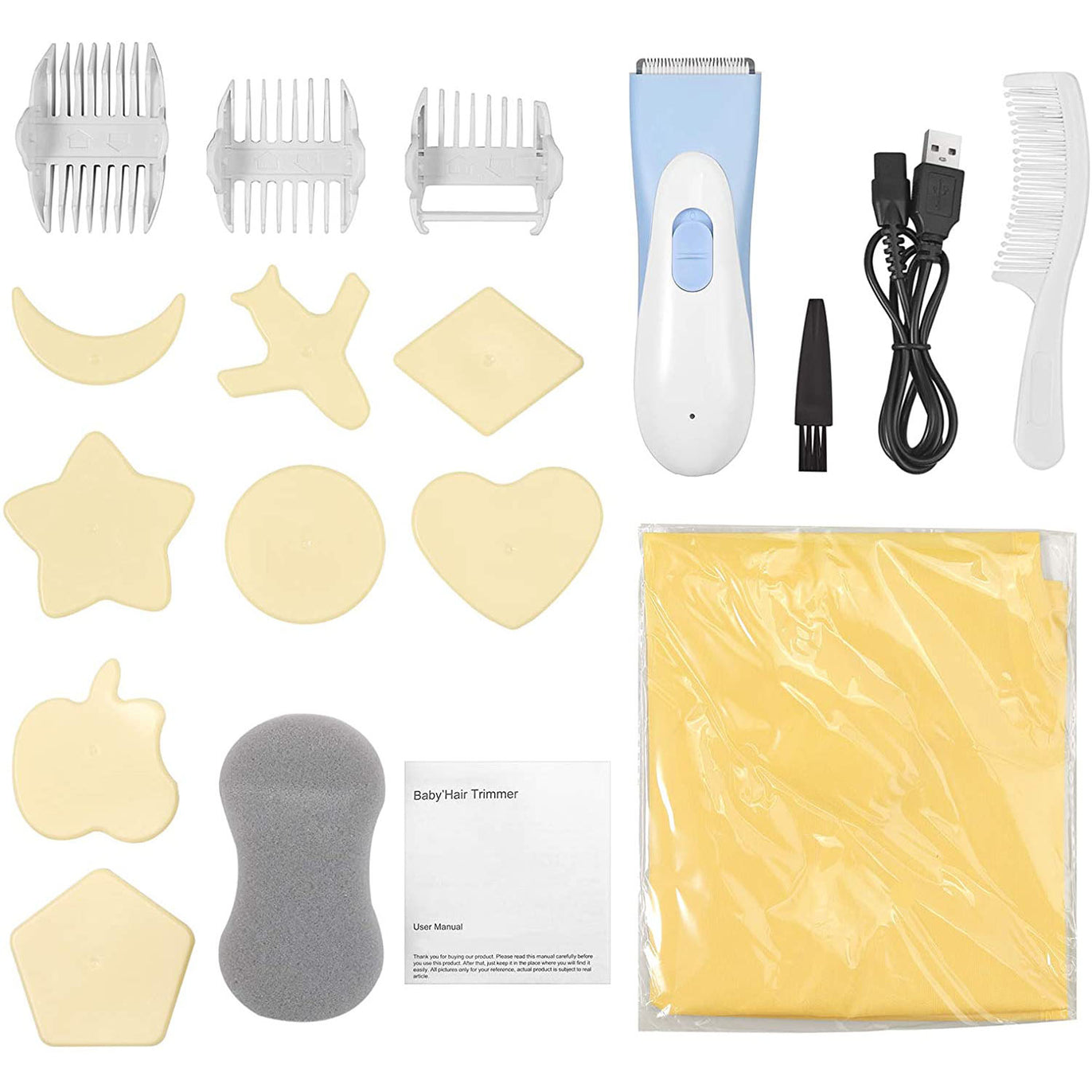 eSynic Cordless Baby Hair Clippers Kit