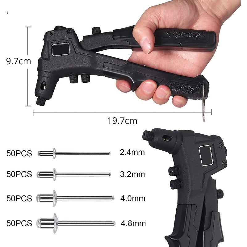 eSynic Professional Riveting Gun Tool Pop Rivet Gun Kits