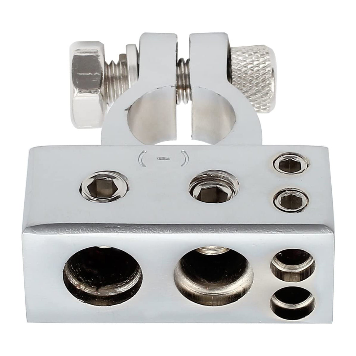 eSynic 4/8 Gauge AWG Car Battery Terminals -Silver