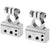 eSynic 4/8 Gauge AWG Car Battery Terminals -Silver