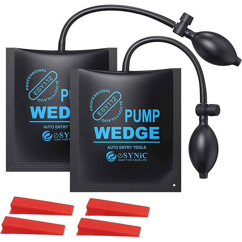 eSynic Popular 2pcs Air Wedge Pump Wedge Up Bags with 4 Plastic Wedges