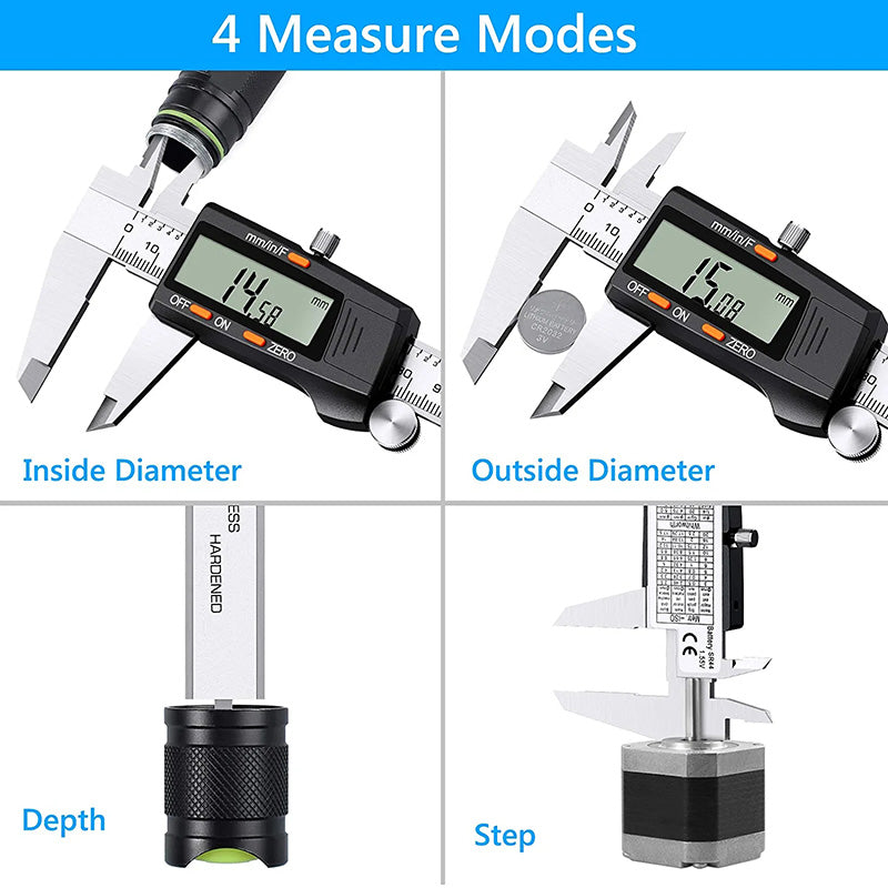 eSynic Digital Vernier Caliper 200 mm/ 8 Inch Stainless Steel