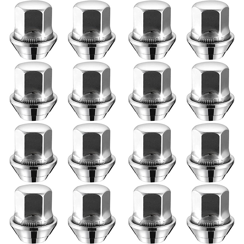 eSynic Professional 16 Pcs Hex Wheel Nuts M12x1.5 Set for Ford