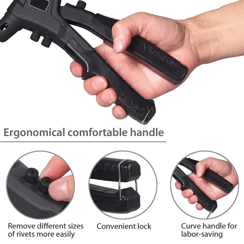 eSynic Professional Riveting Gun Tool Pop Rivet Gun Kits