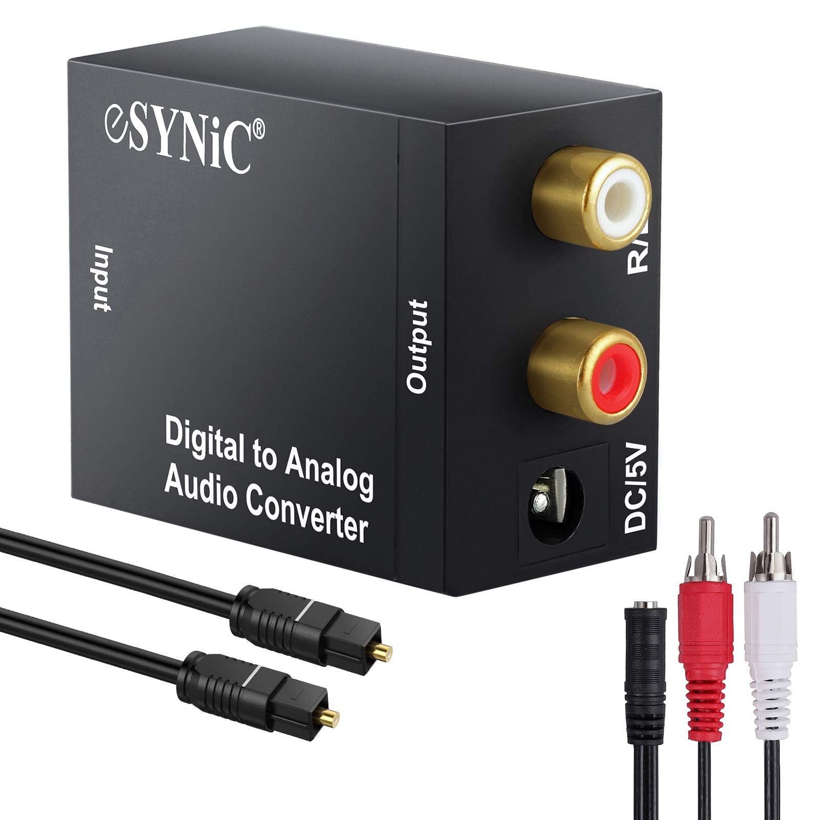 eSynic Professional Digital to Analog Audio Converter(No UK Power Adapter)