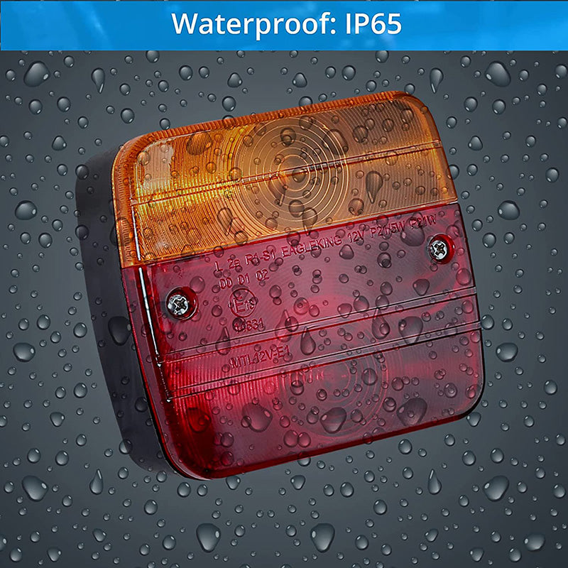 eSynic Profeesional Waterproof Magnetic Trailer Light Set
