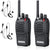 eSynic 2Pcs Professional Adult Walkie Talkies Portable 2 Way Radio Long Range Support 16 Channel VOX