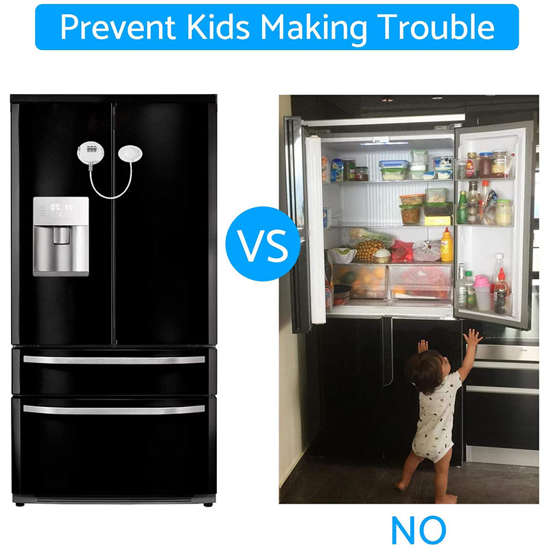 Fridge Lock, 2pcs Adhesive Refrigerator Door Locks with Key  Refridgerator/Freezer Locks Child Proof Cabinet Locks Drawer Lock for  Furniture, Kitchen