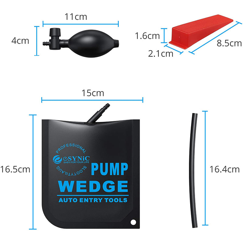 eSynic 2pcs Air Wedge Pump with 4 Plastic Wedges