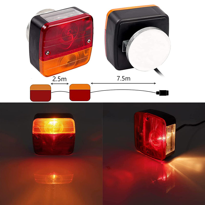 eSynic Profeesional Waterproof Magnetic Trailer Light Set