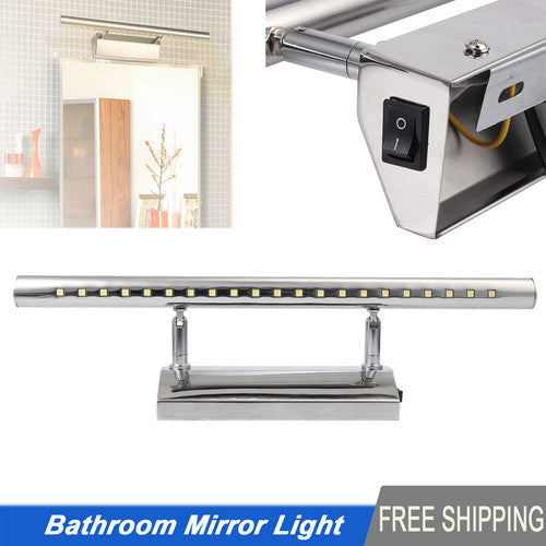 LED Bathroom Vanity Wall Light Mirror Toilet Makeup Lighting 220V Headlight Lamp