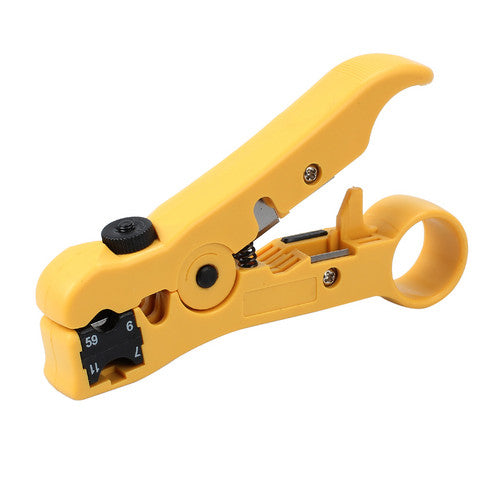 RG59 RG6 RG11 For F Connector TV Coaxial Cable Stripper Crimper Compression Tool