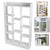 eSynic 4 Shelf Tall Wood Bookcase Storage Shelving 80 kg Adjustable Framed Display