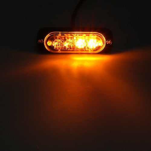 eSynic 4X Amber LED Car Truck Emergency Recovery Strobe Light Warning Flashing Beacon