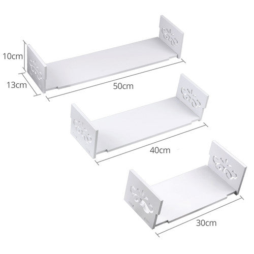 3X U Shaped Floating Wall Shelf Book CD DVD Storage Rack Shelves Display Decor