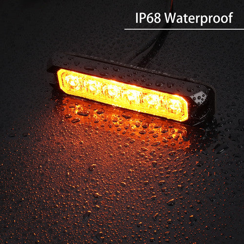 4X Auto LED Frontblitzer Blitzlicht Warnleuchte LKW Strobe Lampe +