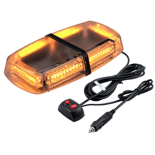 54 LED Amber Flashing Strobe Light Warning Magnetic Emergency Beacon Lamp 12/24V