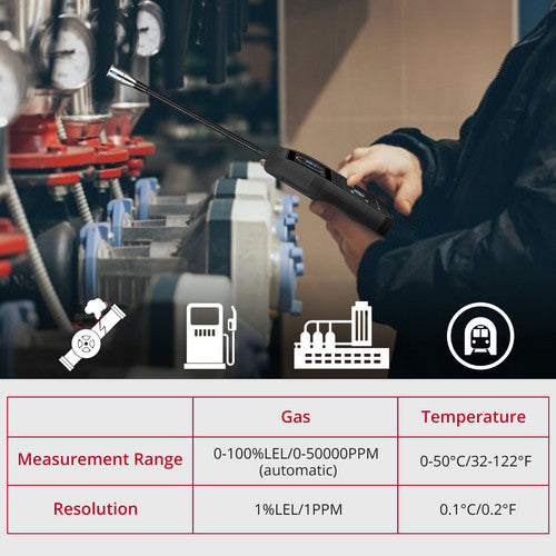 High Precision Gas Leak Detector Combustible Natural Gas Propane Tester Sensor