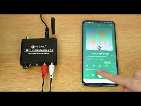 eSynic 192KHZ DAC Converter with Bluetooth 5.0 Receiver